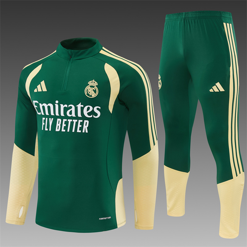 2026/2027 Real Madrid Half Zip Training Kit (Adult Kids Kit)