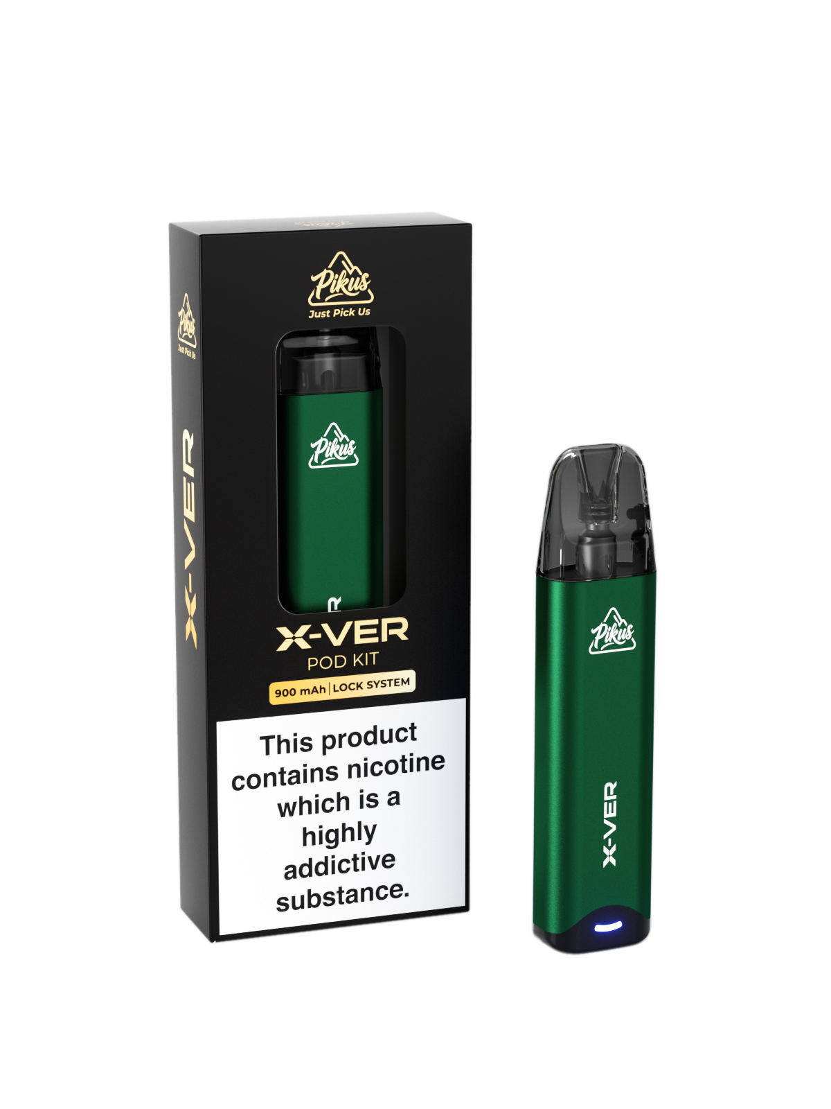 Pikus X-Ver Pod Kit - Shiny Green