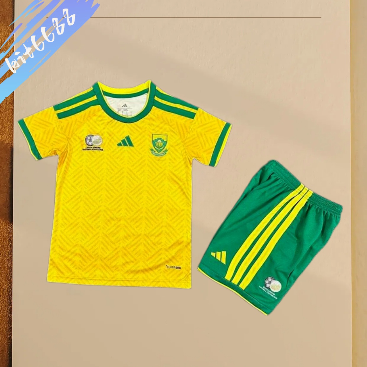 2026 South Africa home  Football Shirt (Kids Kit socks )
