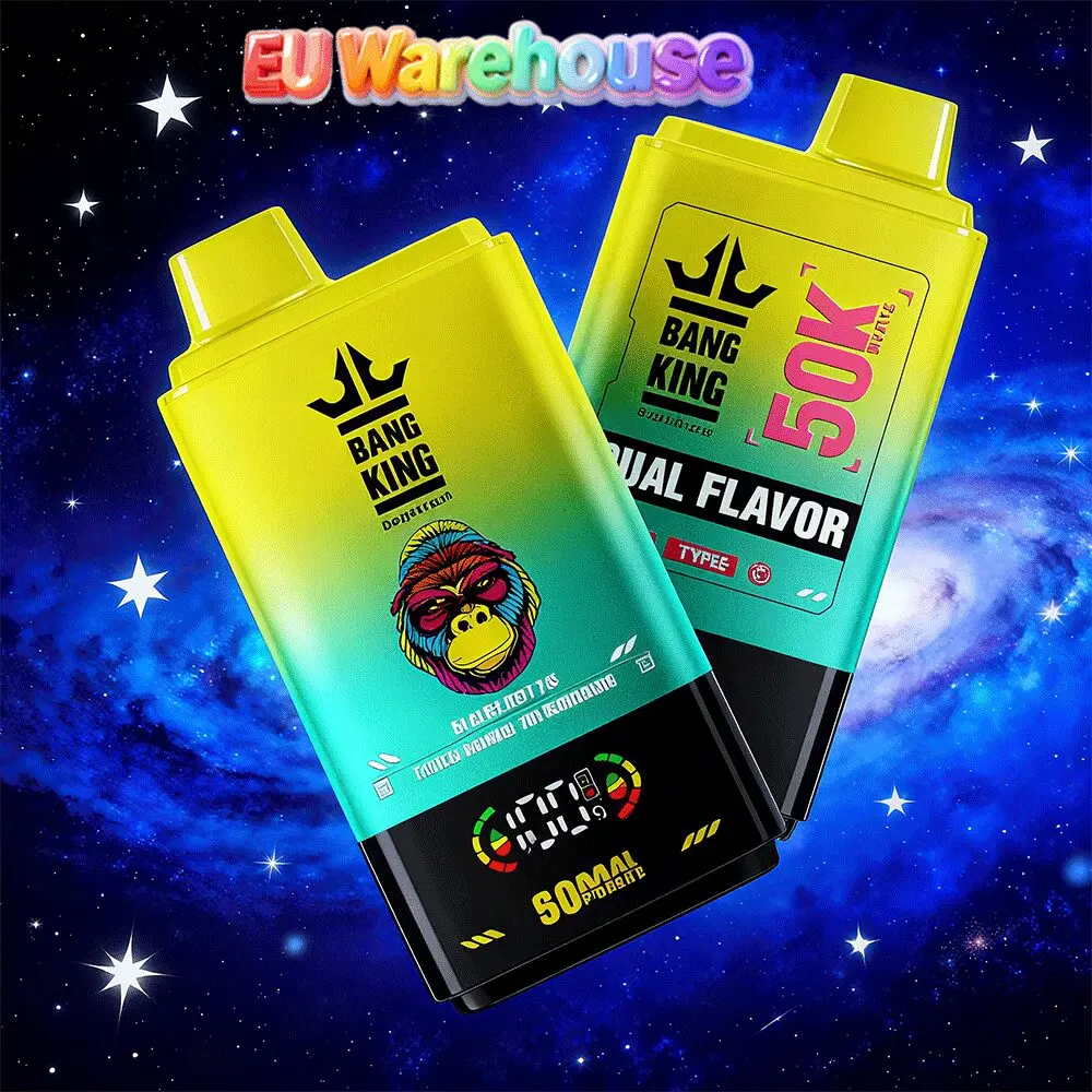 Bang King 50000 50k Puffs Dual Flavors LED Display Disposable Vape EU Warehouse