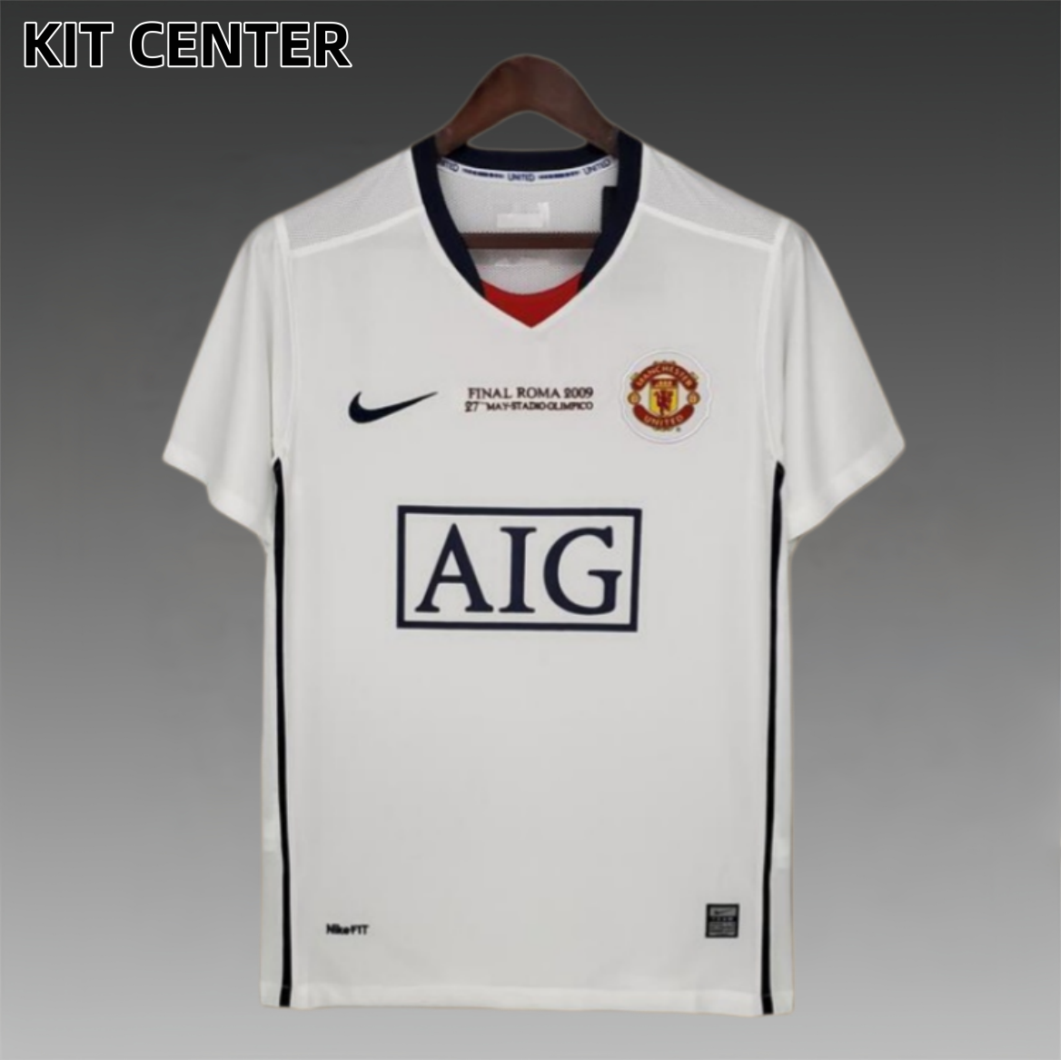 08/09 Manchester United Away Champions League retro football jersey