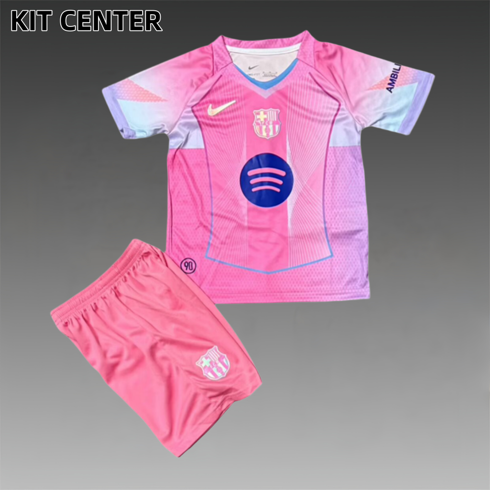 2025/2026 Barcelona Fan Special Edition Football Shirt (Kids Kit socks)