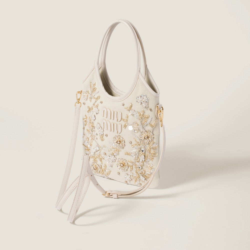 IVY embroidered gabardine bag