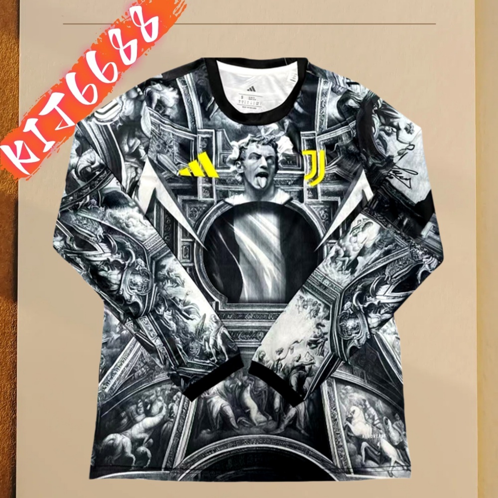 2025/2026 Juventus Pre-match Training long sleeves Football Jersey (Fan Edition)