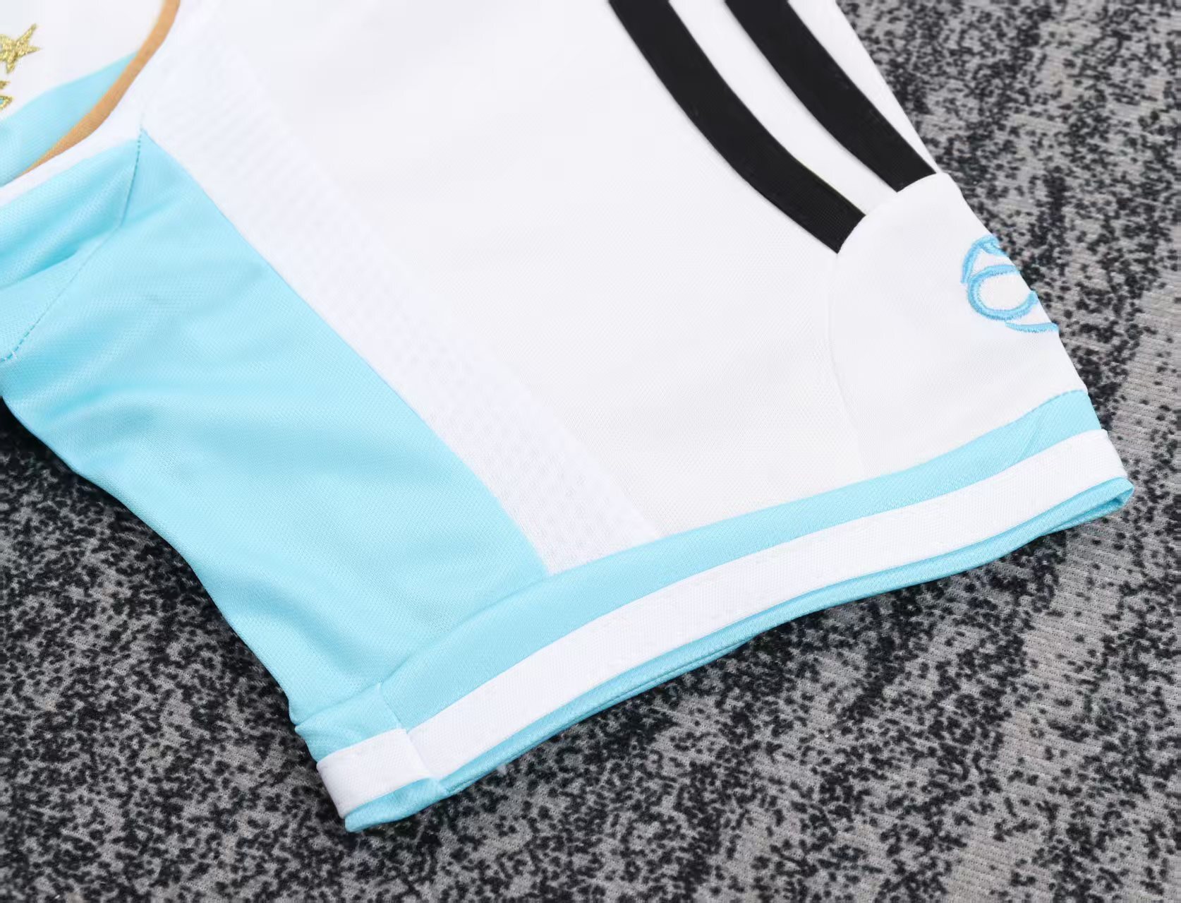 2006 Argentina home Retro  Football Shirt ( Kids Kit )