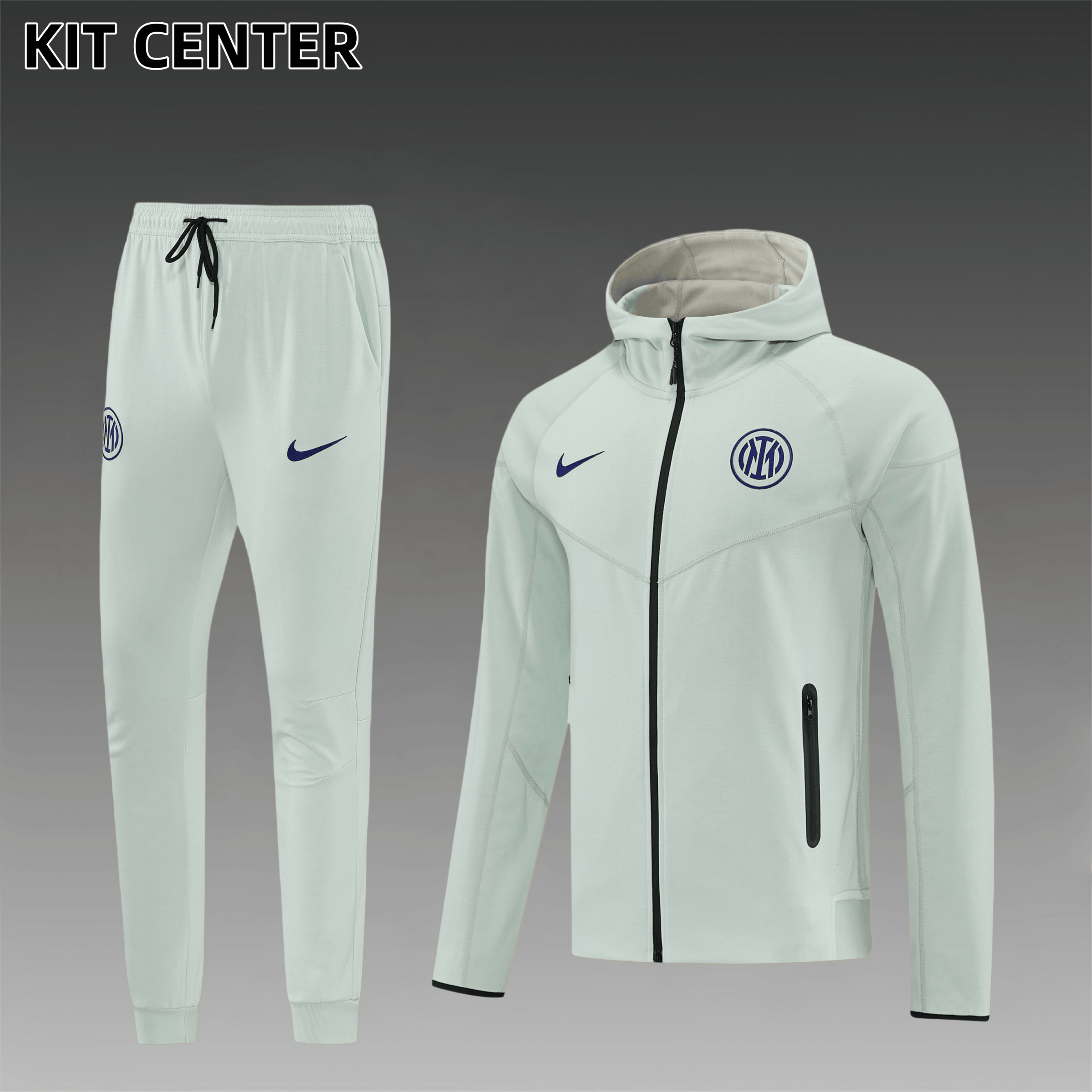 26/27 Inter Milan hoodie Full Zipper Training Suit (Adult Set)