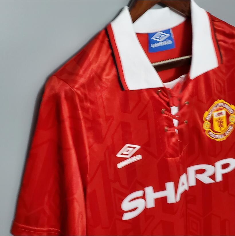 92/94 Manchester United home retro football jersey