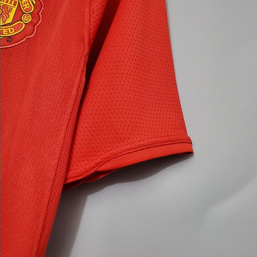 07/08 Manchester United  home Champions League version  retro football jersey