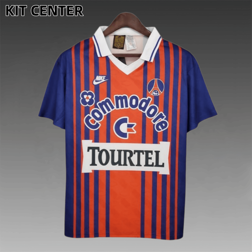 92/93 PSG Paris Saint-Germain  home Football Shirt (Retro）