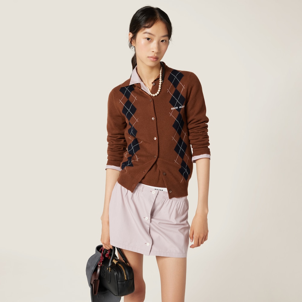 Cashmere knit cardigan