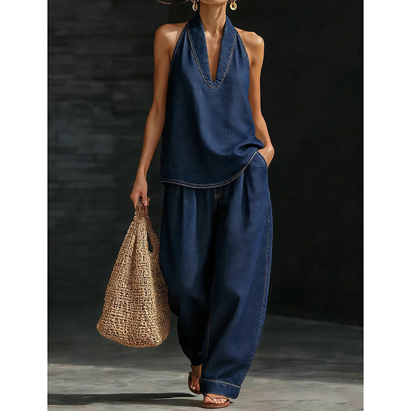 DENIM TWEEDELIGE SET