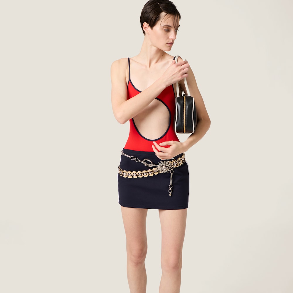 Technical yarn miniskirt