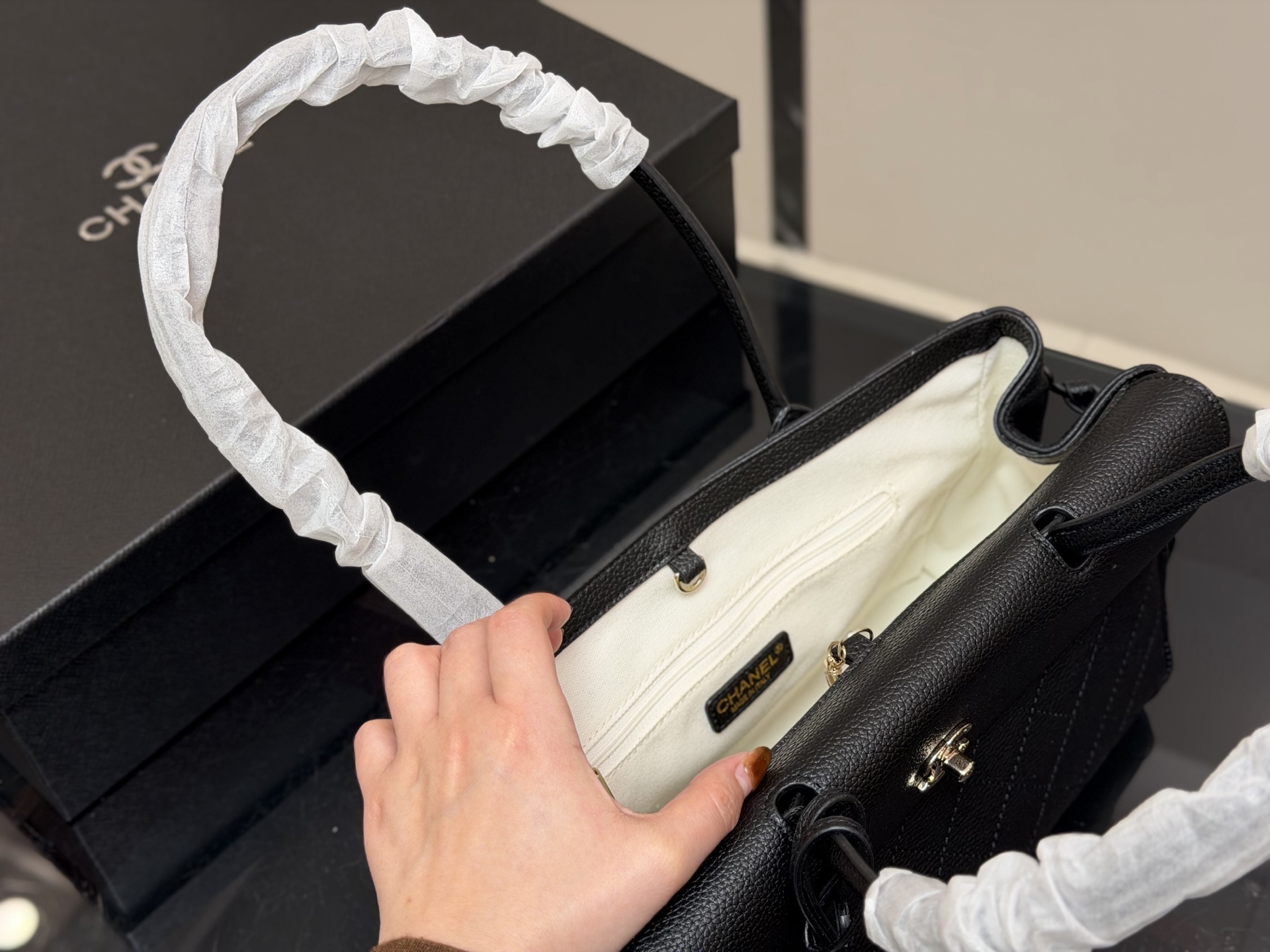 C design 26s Handbag Genuine leather Briefcase