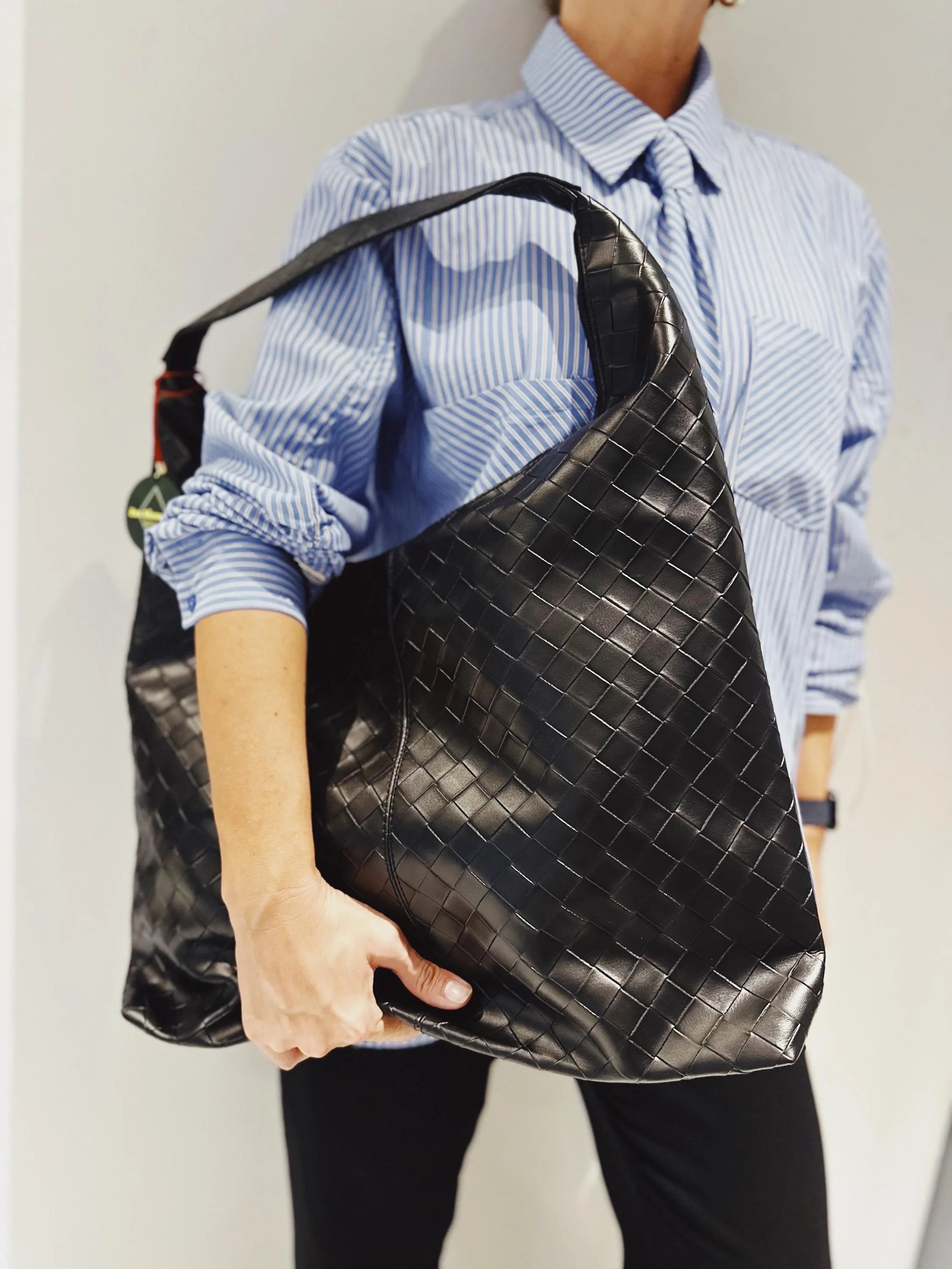 The Intreccio Woven Leather Hobo Bag