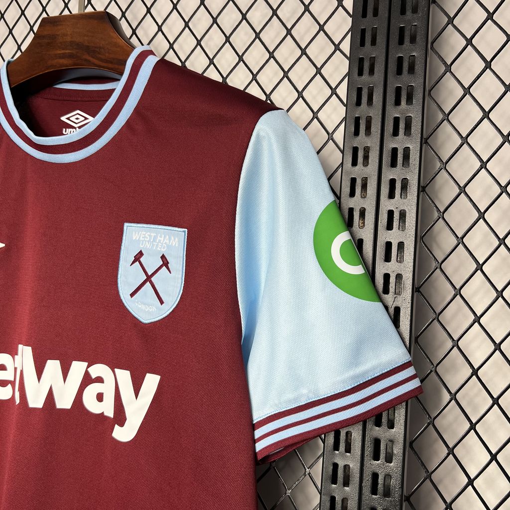 2024/2025 West Ham United Home Football Shirt （Fans）