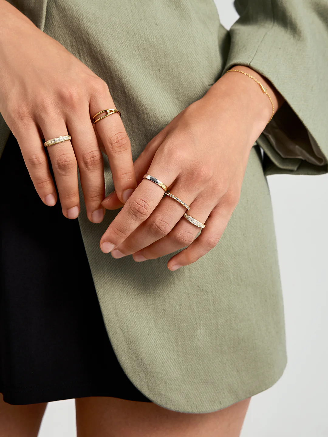 Pave Crystal Dome Ring