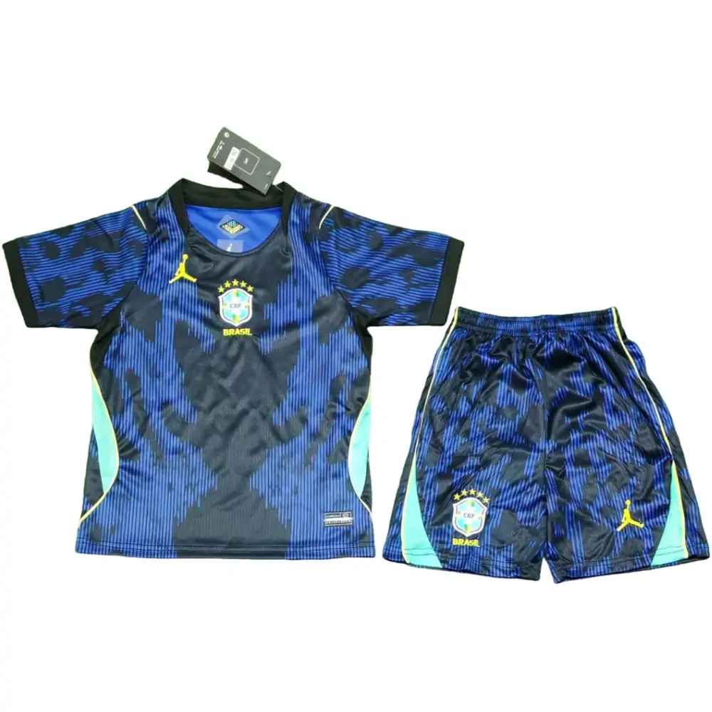 2026 World Cup Brazil Away Jersey Children's Set - Fans Edition