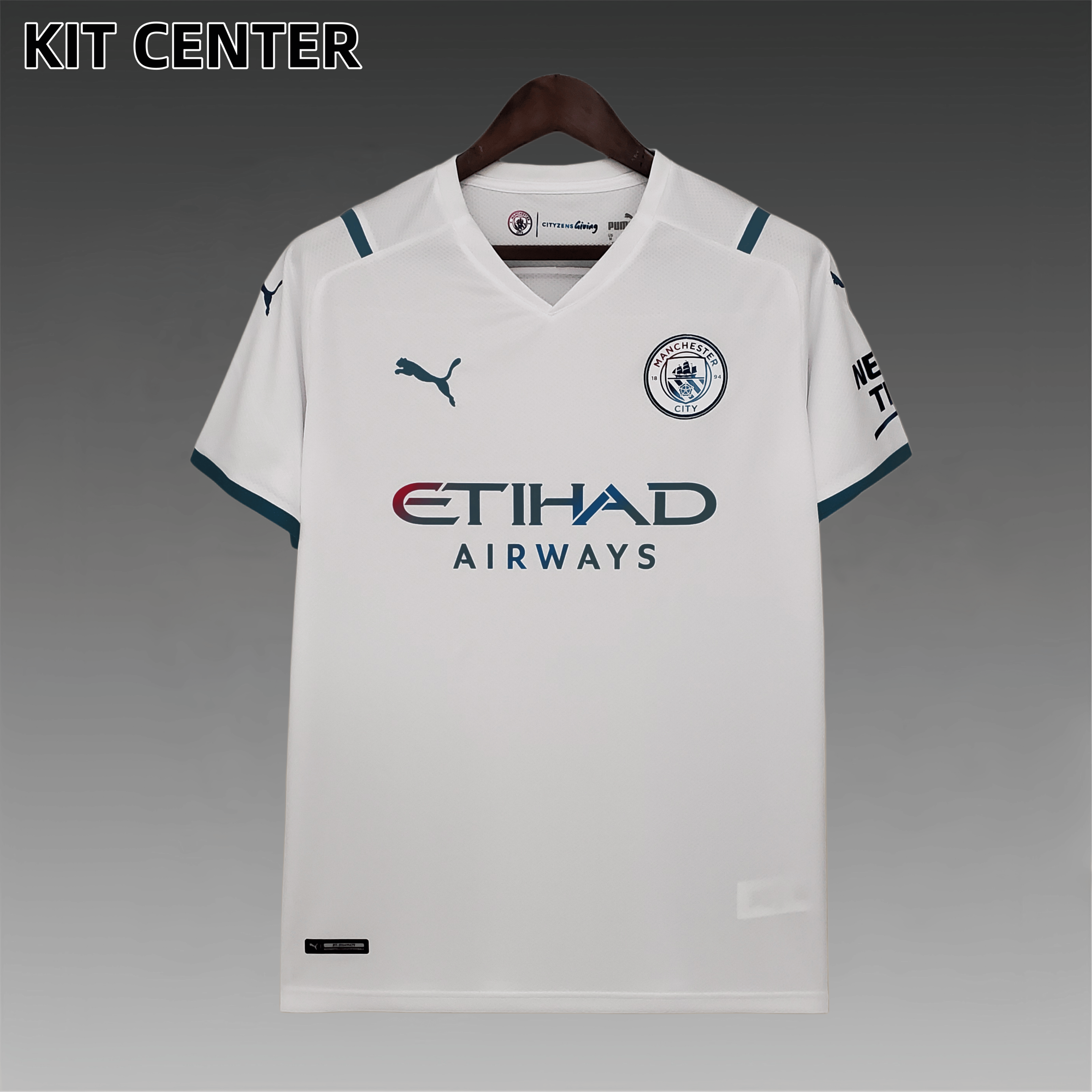 21/22 Manchester City away  Retro Football Shirt