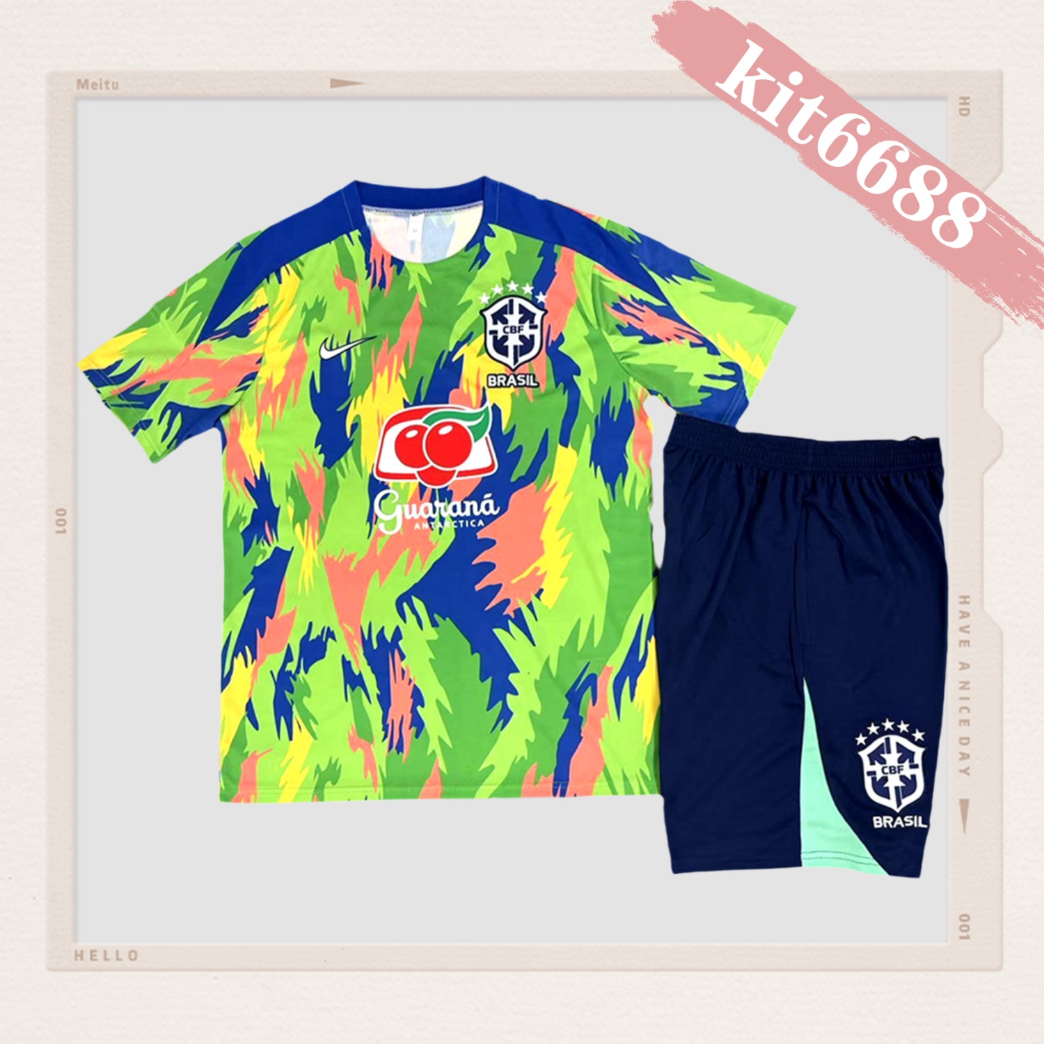 2025/2026 Brazil Short Sleeve Training Kit (Adult Kit)
