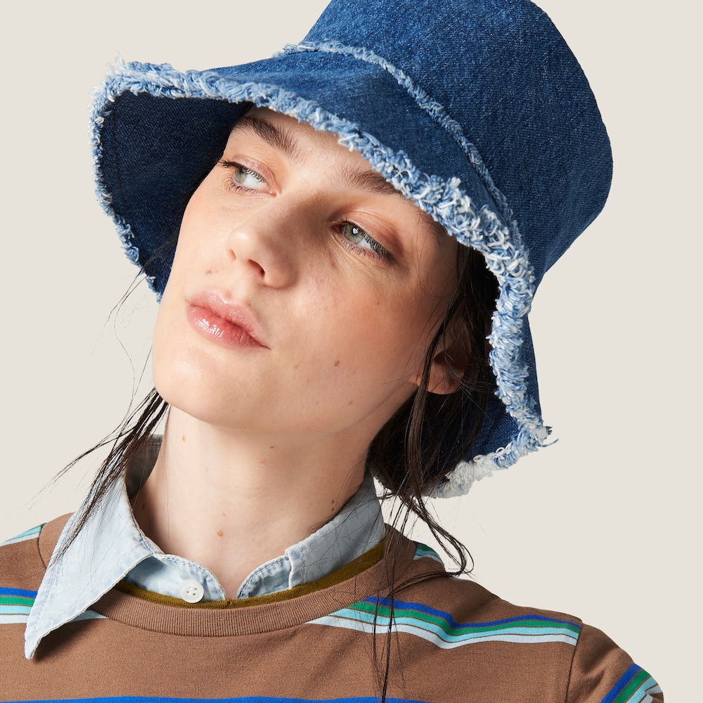 Denim bucket hat