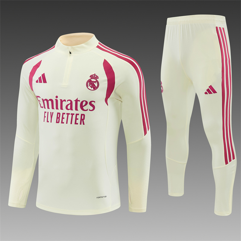 2026/2027 Real Madrid Half Zip Training Kit (Adult Kids Kit)