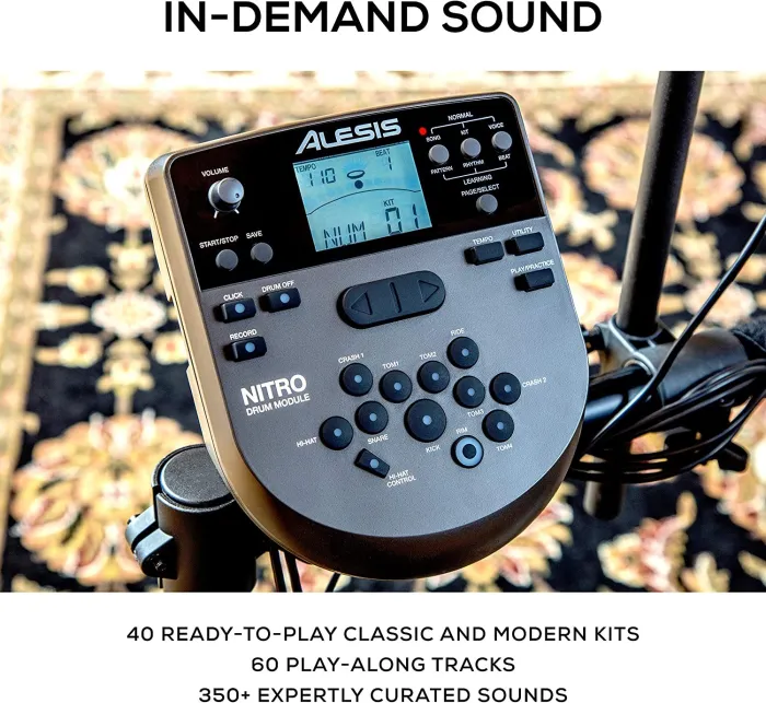 Alesis Drums Nitro Mesh Kit Bundle &ndash; Complete Electric Drum Set
