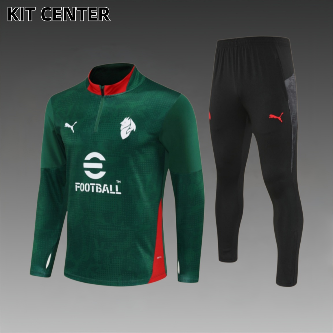25/26 AC Milan  Half Pull Training Uniform (adult Kids Kit)