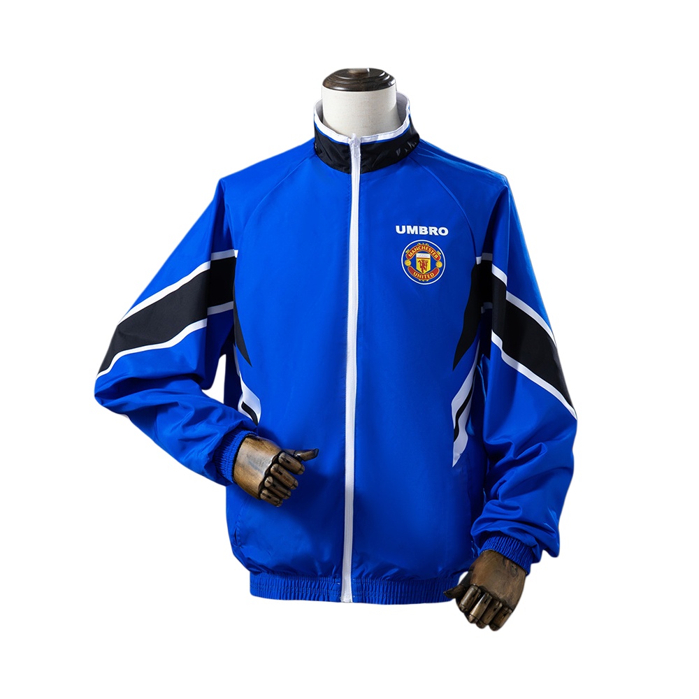 25/26 Manchester United Reversible Jacket Windbreaker - White & Blue