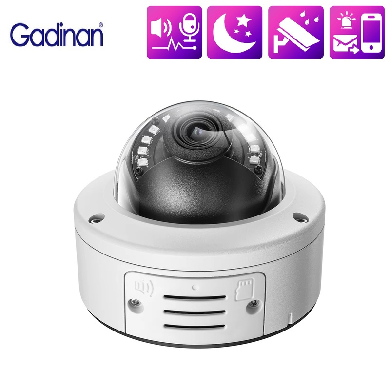 Gadinan Outdoor 8MP 4K Surveillance Camera CCTV Two-way Audio Record Onvif Vandal-proof Motion Detection POE Camera Linklemo