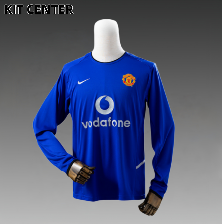 02/03 Manchester United's third away long sleeved retro football jersey