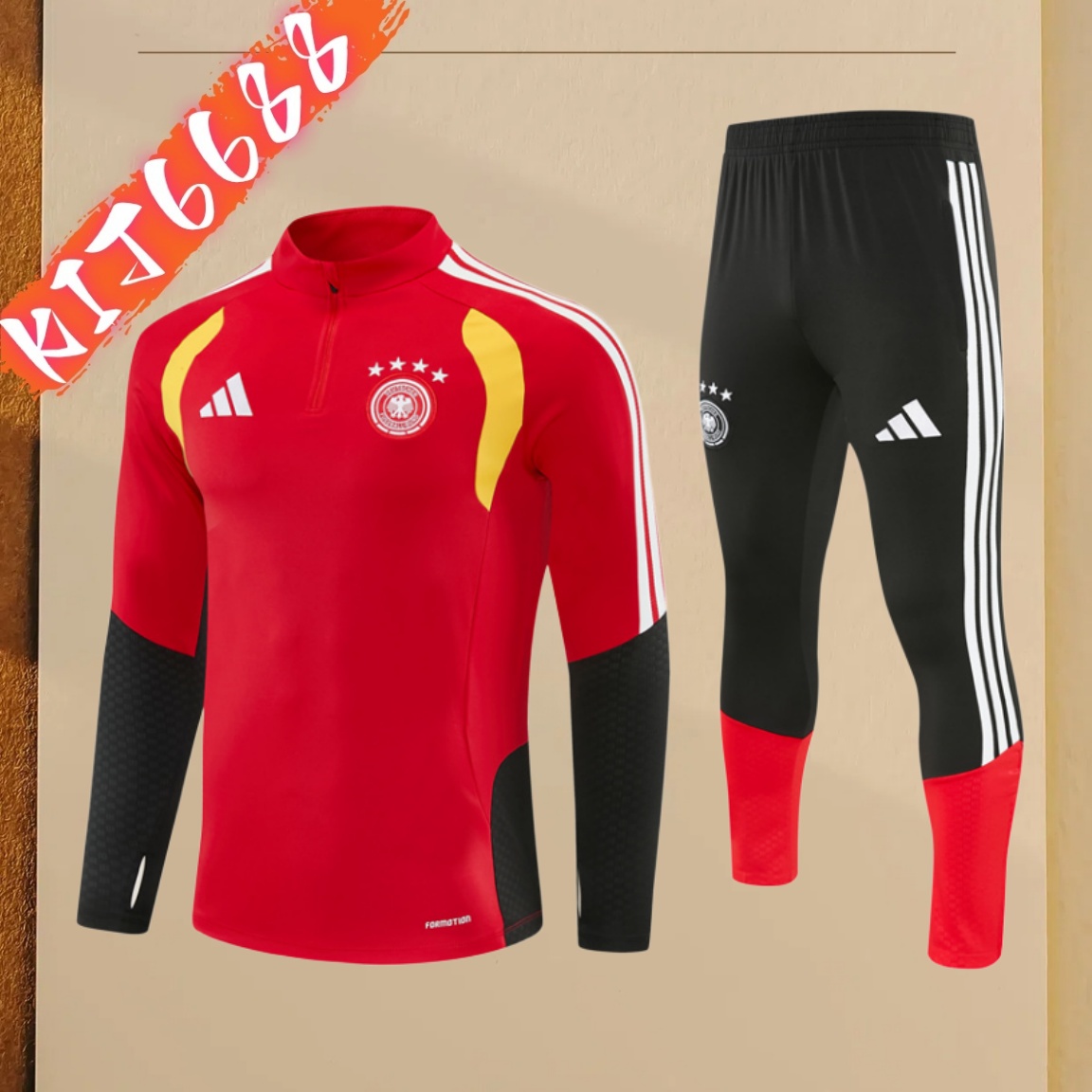 2026/2027 Germany Half-Zip Tracksuit (Adult&Kids Kit)