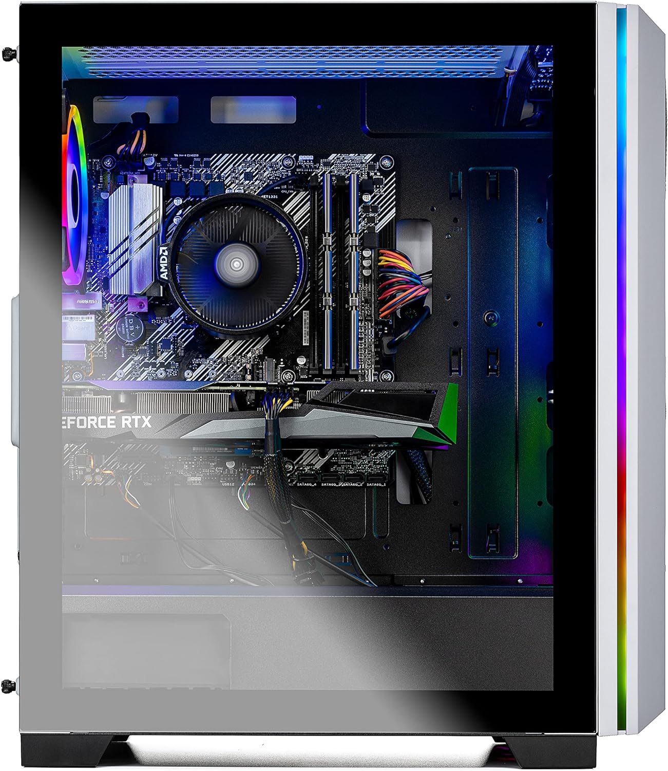 Skytech Archangel Gaming Computer PC Desktop &ndash; Ryzen 5 3600 3.6GHz, GTX 1660 Super 6G, 500GB SSD, 16GB DDR4 3200MHz, RGB Fans, Windows 11 Home 64-bit, 802.11AC Wi-Fi