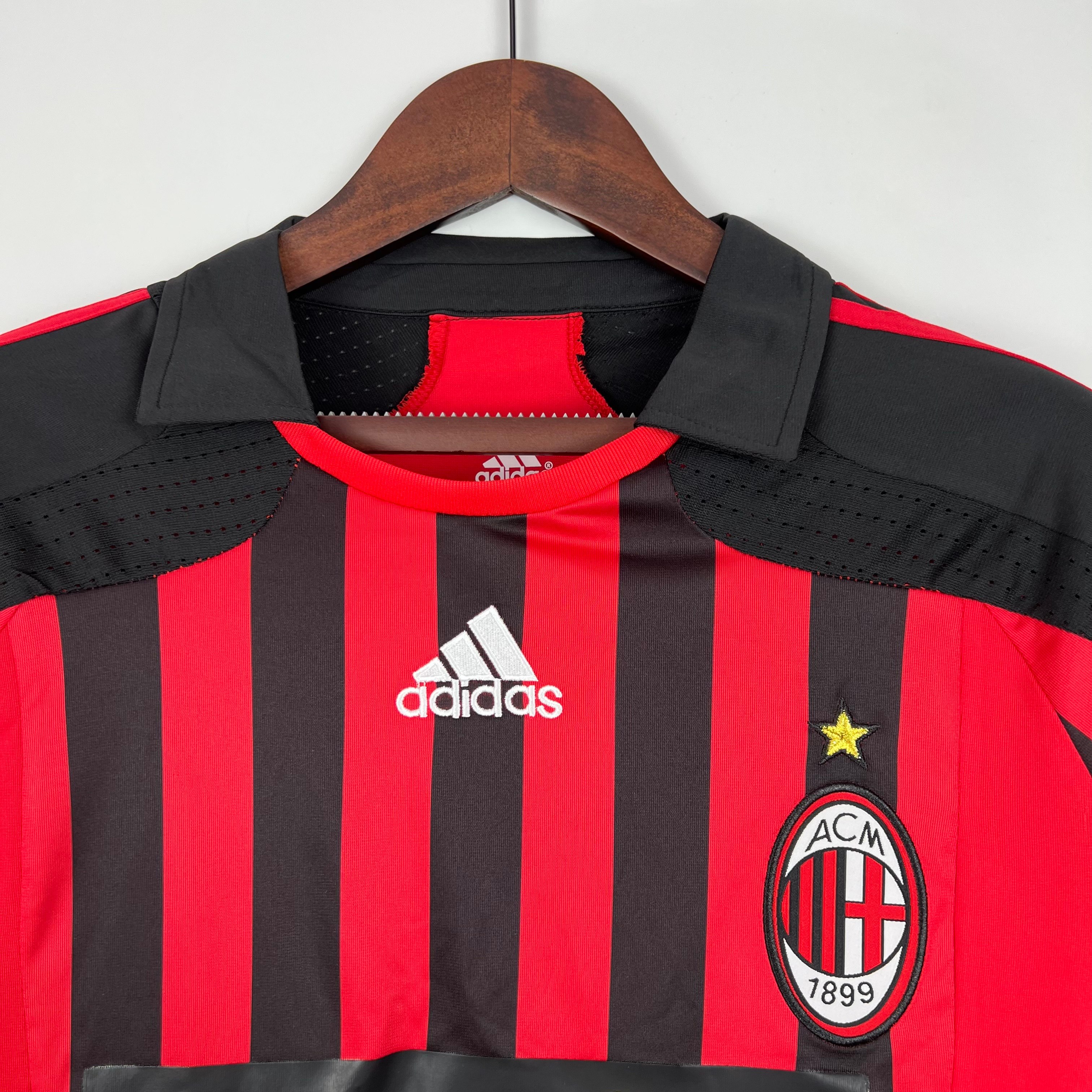 2007/2008 AC Milan Home Retro Long Sleeve Football Shirt