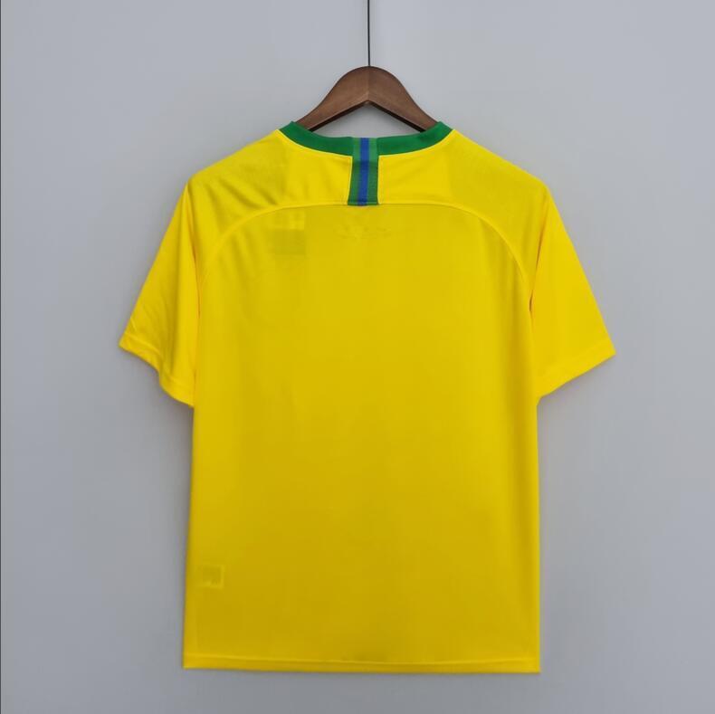 2018 Brazil Home Retro Football Shirt