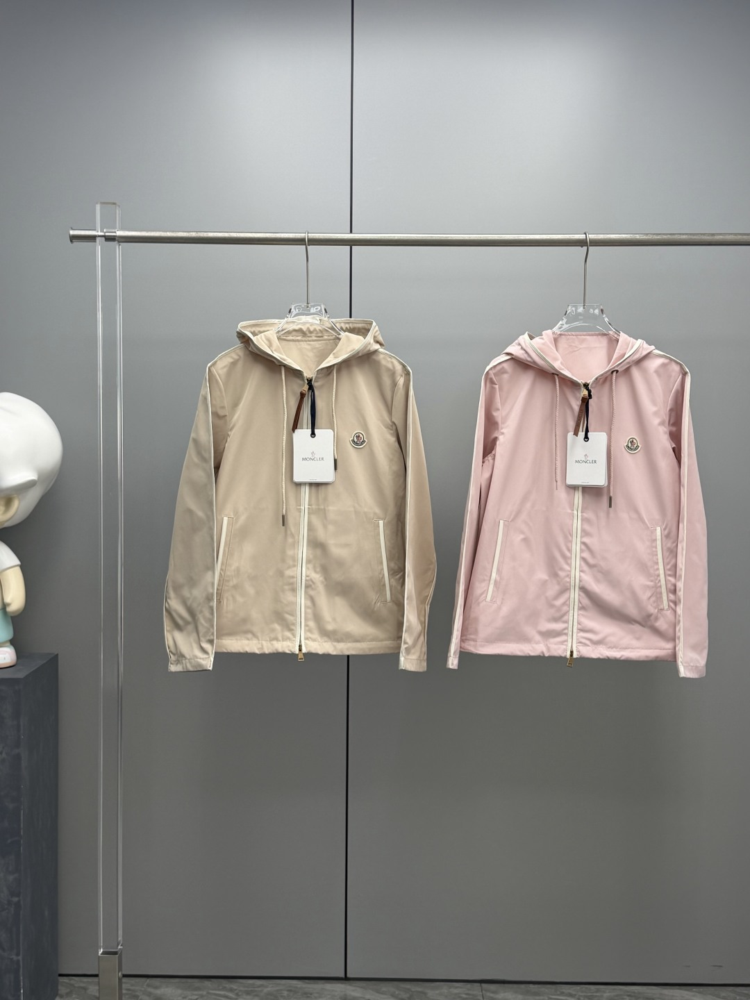 Moncler 2026 Autumn Winter Women's Jackets Polyester Hooded Tassel Zipper Casual Slim Woman's Coats MKDFWJ26006