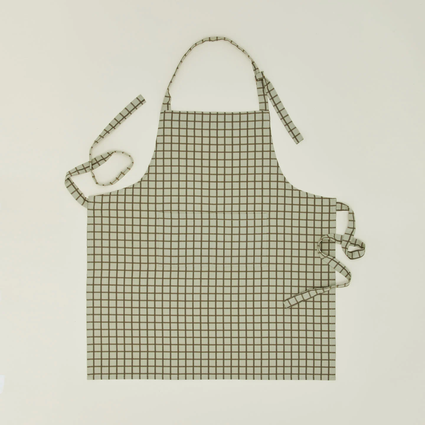 Essential Check Apron - Sage/Olive