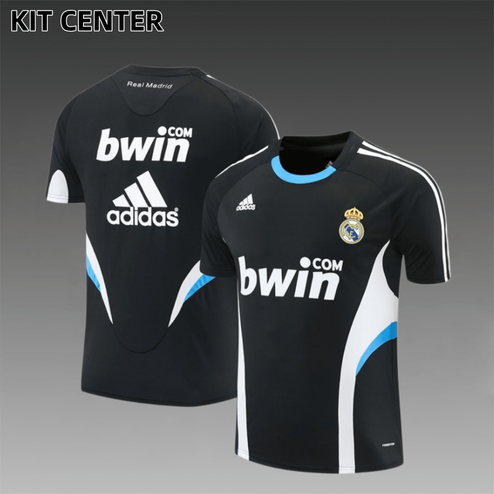 08/09 Real Madrid Retro Training Uniform short sleeves- Sleeve Football Shirt