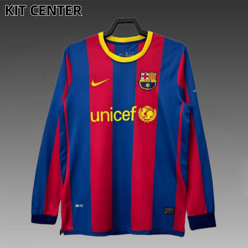 10/11 Barcelona  home long sleeves Retro Football Shirt