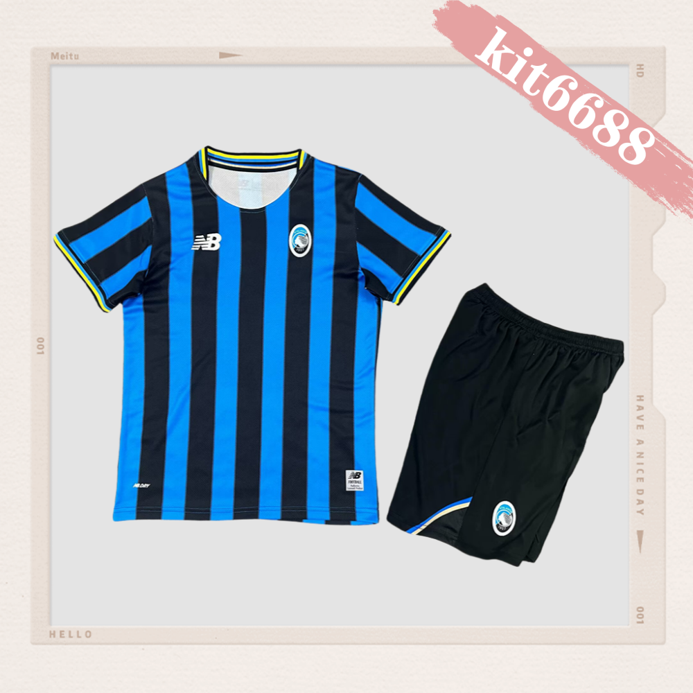 2025/2026 Atalanta Home Football Shirt (Kids Kit socks)