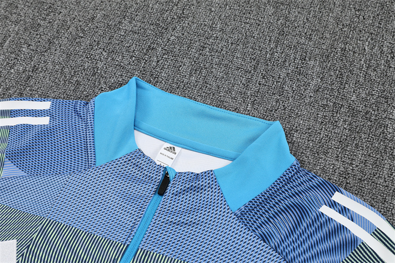 2025/2026 Real Madrid Light Blue Adult Half Zip Training Kit (Adult Kit)