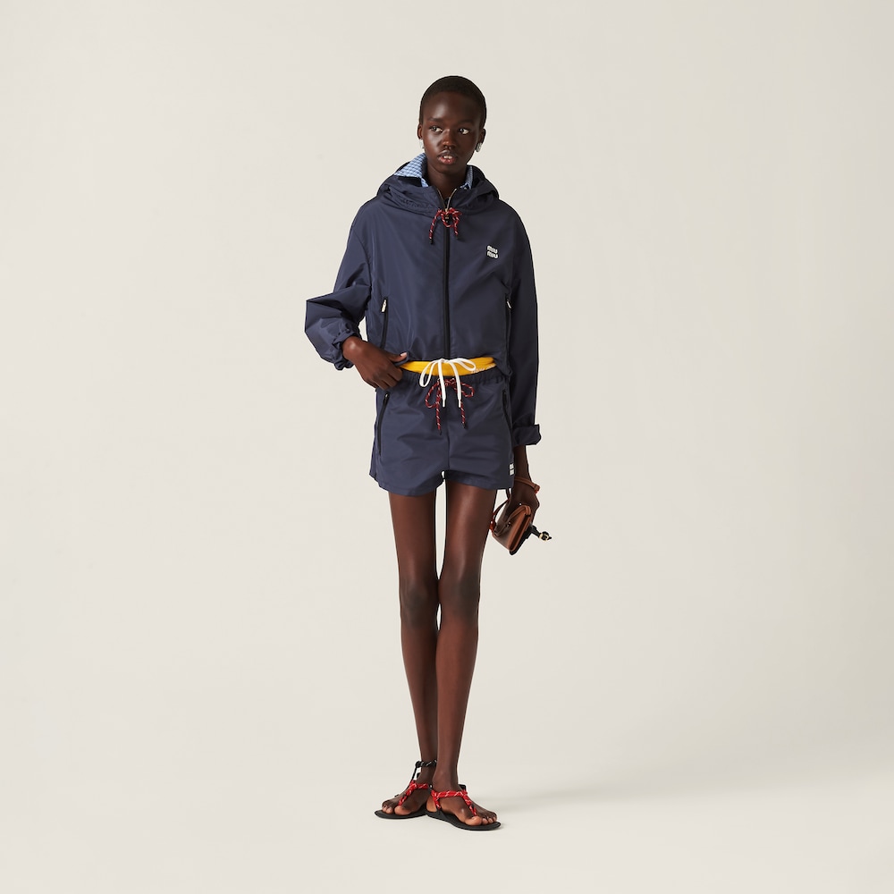 Technical fabric shorts