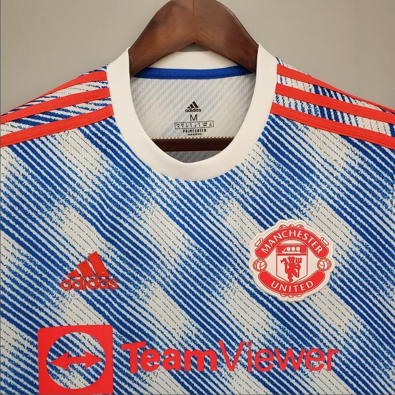 21/22 Manchester United Away retro football jersey