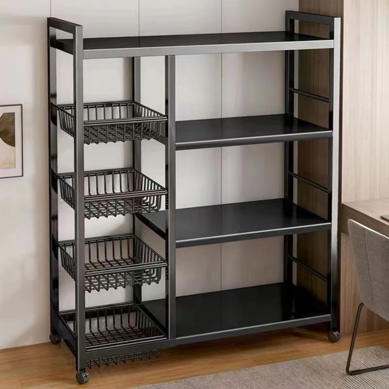 Kitchen Storage Rack Floor Multi-layer Vegetable Storage Rack Household Multifunctional Grocery Rack Wall Snack Storage Rack