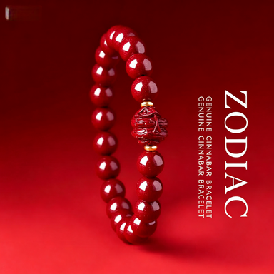 Zodiac Cinnabar Bracelet