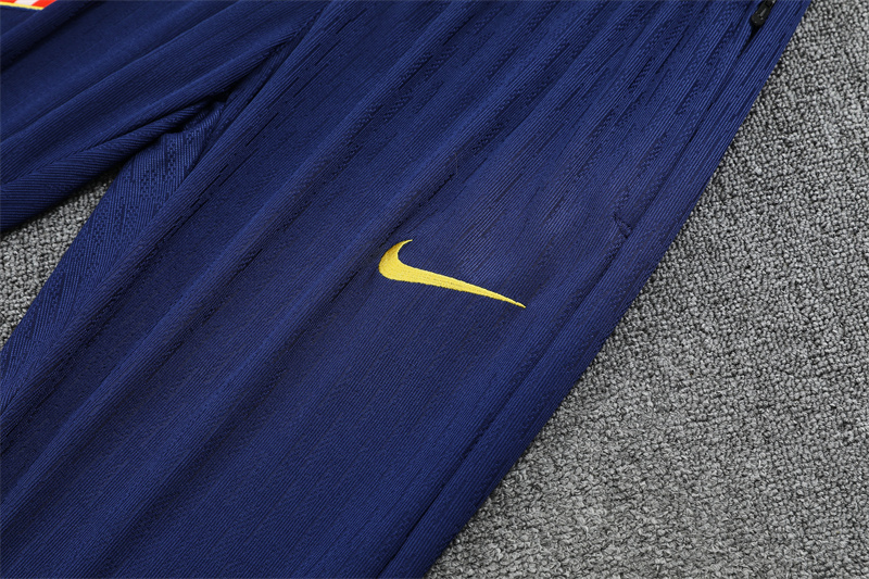 2025/2026Atletico Madrid Dark Blue Adult Half Zip Training Suit (Adult Kit)