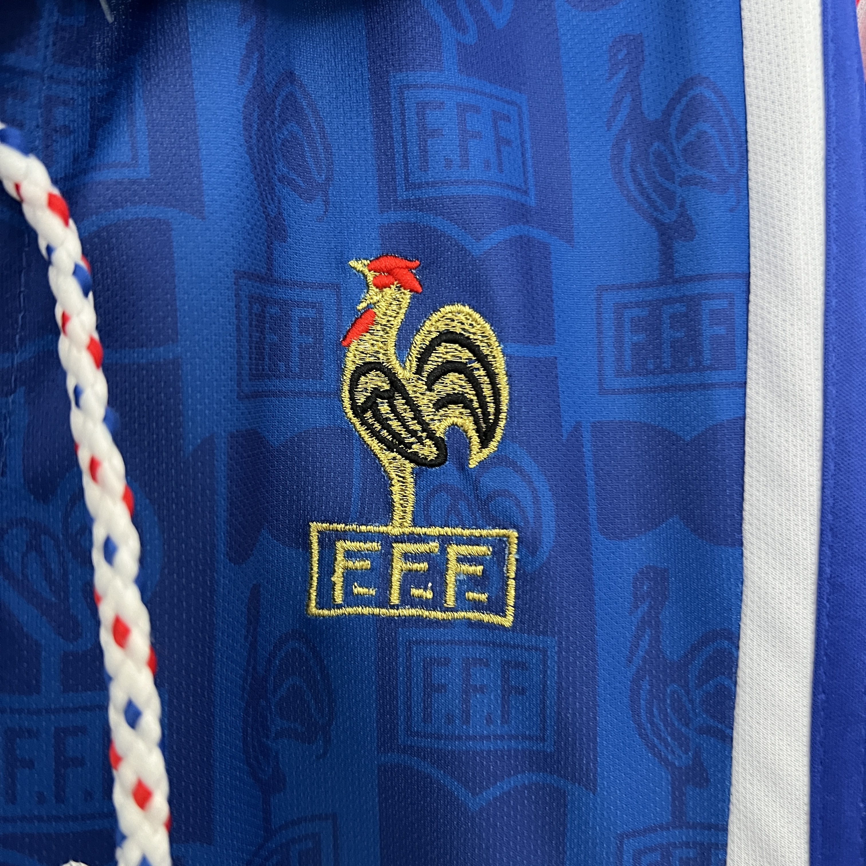 1996 France Home Retro Football Shirt