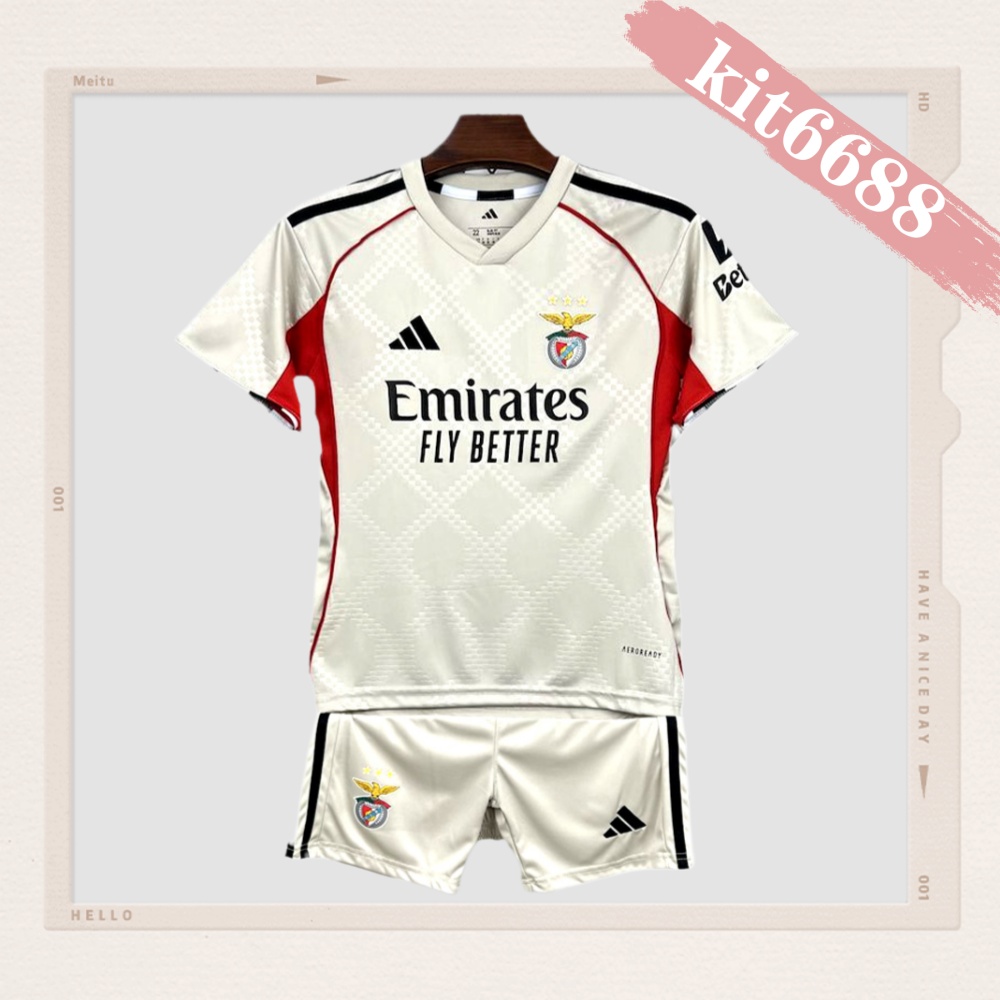 2025/2026 Benfica Football Club Away Football Shirt（Kids Kit socks）