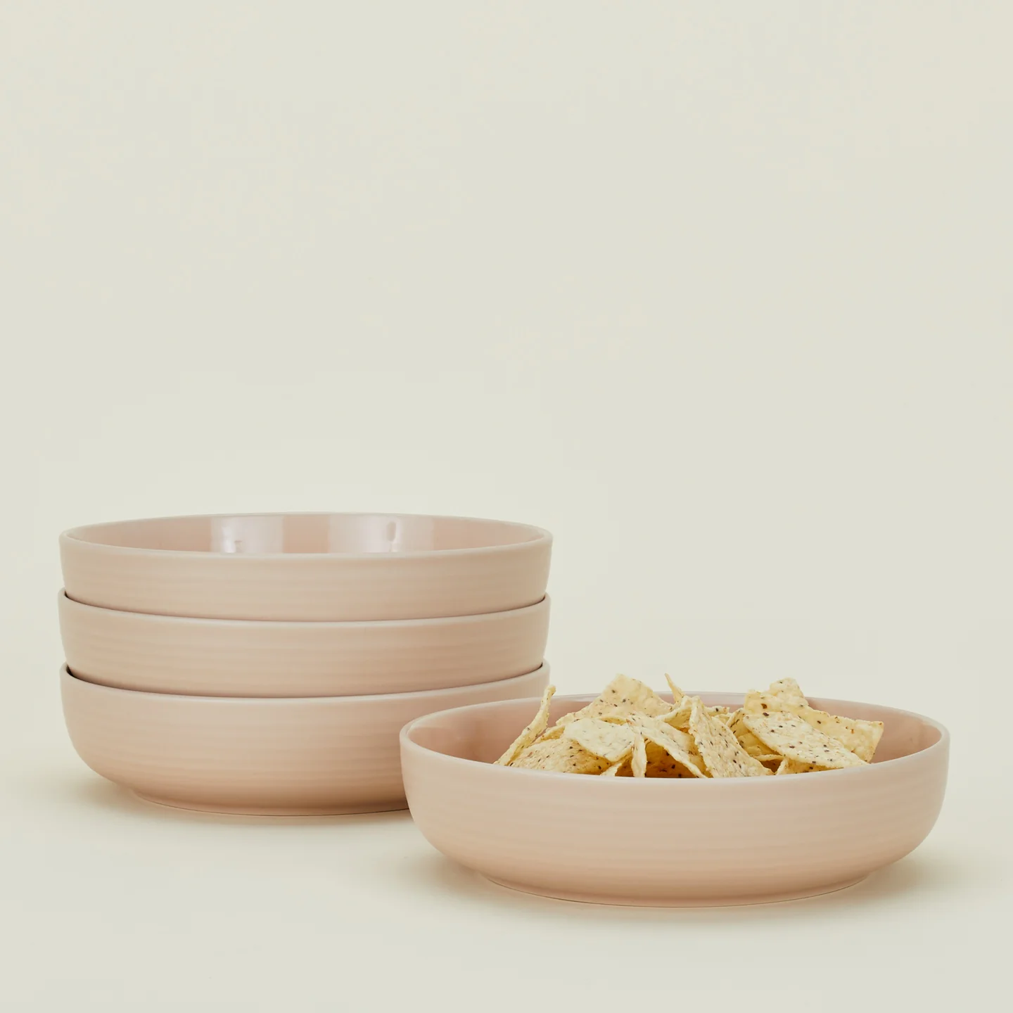 Essential Low Bowl, Set of 4 - Blush
