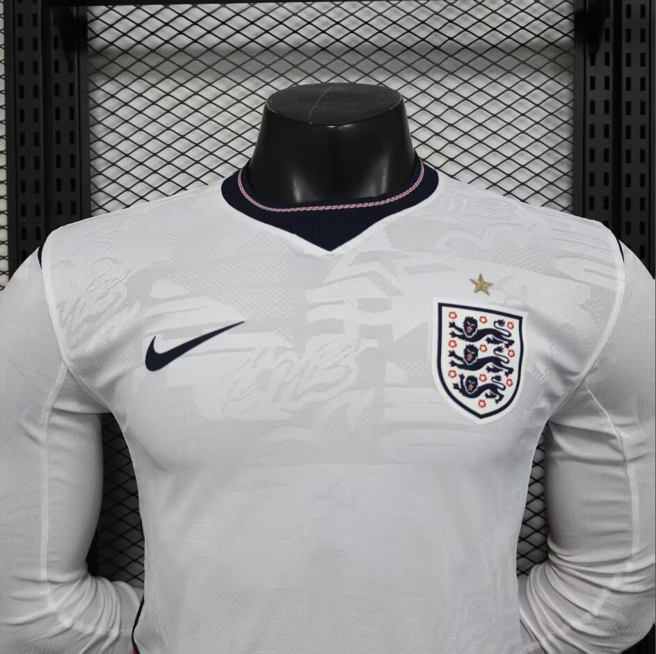 26/27 England home Long Player Football Soccer jerseys