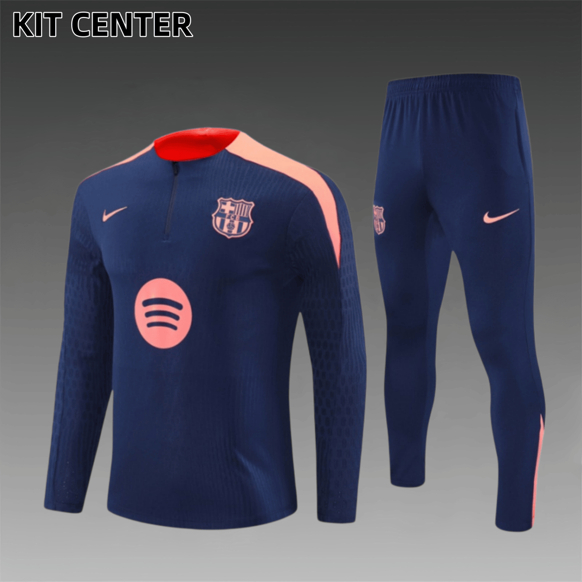 24/25 Barcelona Half Zip TrainingWear (Adult Kids Kit)